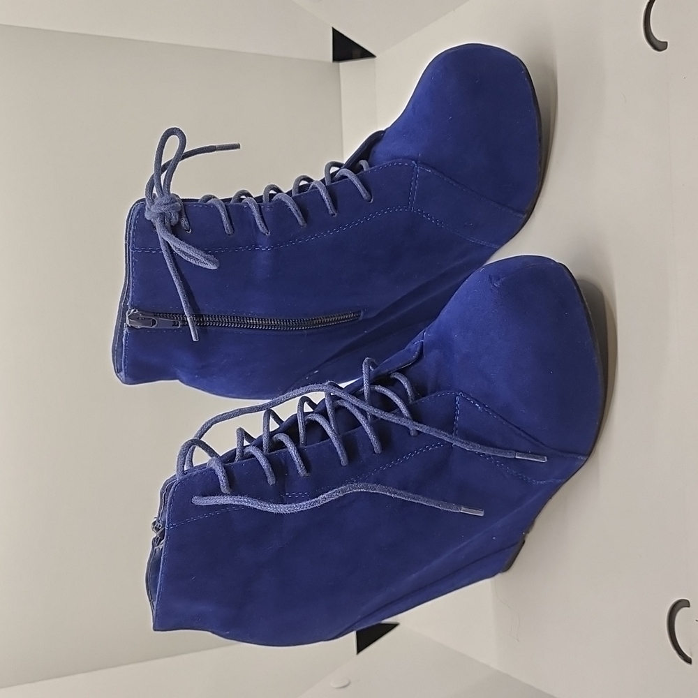 Royal Blue Wedges